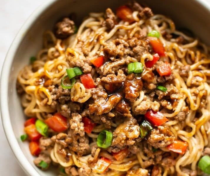 Beefy Ramen Noodle Stir Fry | Olive Oil Marketplace